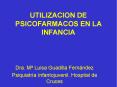 UTILIZACION DE PSICOFARMACOS EN LA INFANCIA PowerPoint PPT Presentation
