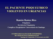 EL PACIENTE PSIQUIБTRICO VIOLENTO EN URGENCIAS