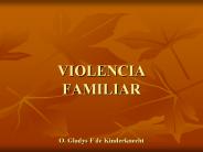 VIOLENCIA FAMILIAR   O. Gladys F de Kinderknecht