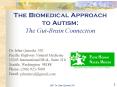 The Biomedical Approach to Autism:  The Gut-Brain Connection PowerPoint PPT Presentation