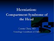 Herniation: Compartment Syndrome of the Head