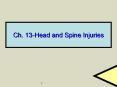 Ch. 13-Head and Spine Injuries PowerPoint PPT Presentation