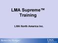 LMA Supreme™ Training PowerPoint PPT Presentation