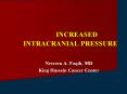 INCREASED INTRACRANIAL PRESSURE PowerPoint PPT Presentation