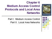 Chapter 6 Medium Access Control Protocols and Local Area Networks