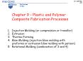 Chapter 9 – Plastic and Polymer Composite Fabrication Processes PowerPoint PPT Presentation