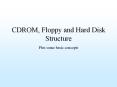 CDROM, Floppy and Hard Disk Structure PowerPoint PPT Presentation