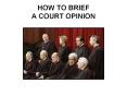 HOW TO BRIEF A COURT OPINION Style of the Case Illustration PowerPoint PPT Presentation