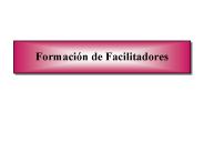 Formaciуn de Facilitadores