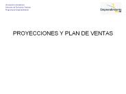PROYECCIONES Y PLAN DE VENTAS