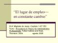El lugar de empleo  en constante cambio  Prof. Migdalia de PowerPoint PPT Presentation