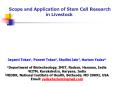 Scope and Application of Stem Cell Research in Livestock PowerPoint PPT Presentation