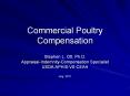 Commercial Poultry Compensation PowerPoint PPT Presentation