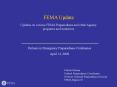 FEMA Update PowerPoint PPT Presentation