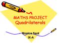 MATHS PROJECT Quadrilaterals PowerPoint PPT Presentation