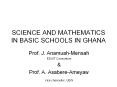 SCIENCE AND MATHEMATICS IN BASIC SCHOOLS IN GHANA PowerPoint PPT Presentation