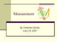 Measurement PowerPoint PPT Presentation