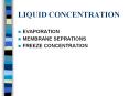 LIQUID CONCENTRATION PowerPoint PPT Presentation