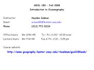 GEOL 180 - Fall 2008