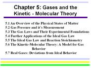 Chapter 5: Gases and the