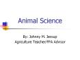 Animal Science PowerPoint PPT Presentation