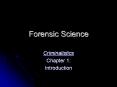 Forensic Science PowerPoint PPT Presentation