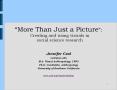 More Than Just a Picture: Creating and using visuals in social science research PowerPoint PPT Presentation
