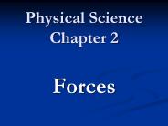 Physical Science Chapter 2