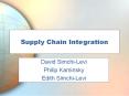 Supply Chain Integration PowerPoint PPT Presentation