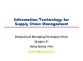 Information Technology for Supply Chain Management PowerPoint PPT Presentation