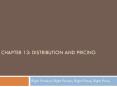 Chapter 13: DISTRIBUTION AND PRICING PowerPoint PPT Presentation