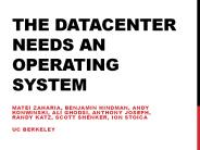 The Datacenter Needs an Operating System