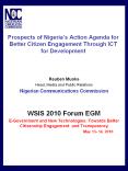 Prospects of Nigeria’s Action Agenda for Better Citizen Engagement Through ICT for Development PowerPoint PPT Presentation