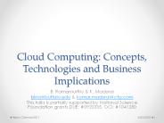 Cloud Computing: Concepts, Technologies and Business Implications