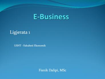 E-Business
