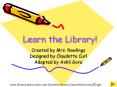 Learn the Library! PowerPoint PPT Presentation