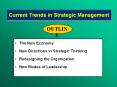 Current Trends in Strategic Management PowerPoint PPT Presentation