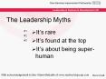 The Leadership Myths PowerPoint PPT Presentation