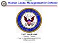Human Capital Management for Defense PowerPoint PPT Presentation