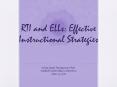 RTI and ELLs: Effective Instructional Strategies PowerPoint PPT Presentation