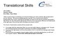Translational Skills PowerPoint PPT Presentation