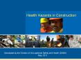 Health Hazards in Construction PowerPoint PPT Presentation