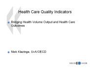 Health Care Quality Indicators