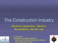 The Construction Industry PowerPoint PPT Presentation
