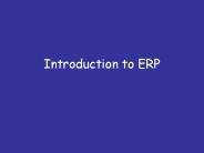 Introduction to ERP