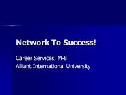 Network To Success!
