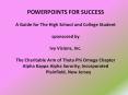 POWERPOINTS FOR SUCCESS