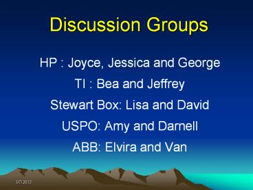 HP : Joyce, Jessica and George