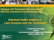 Selected health matters in