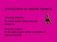 Introduction to natural hazards PowerPoint PPT Presentation